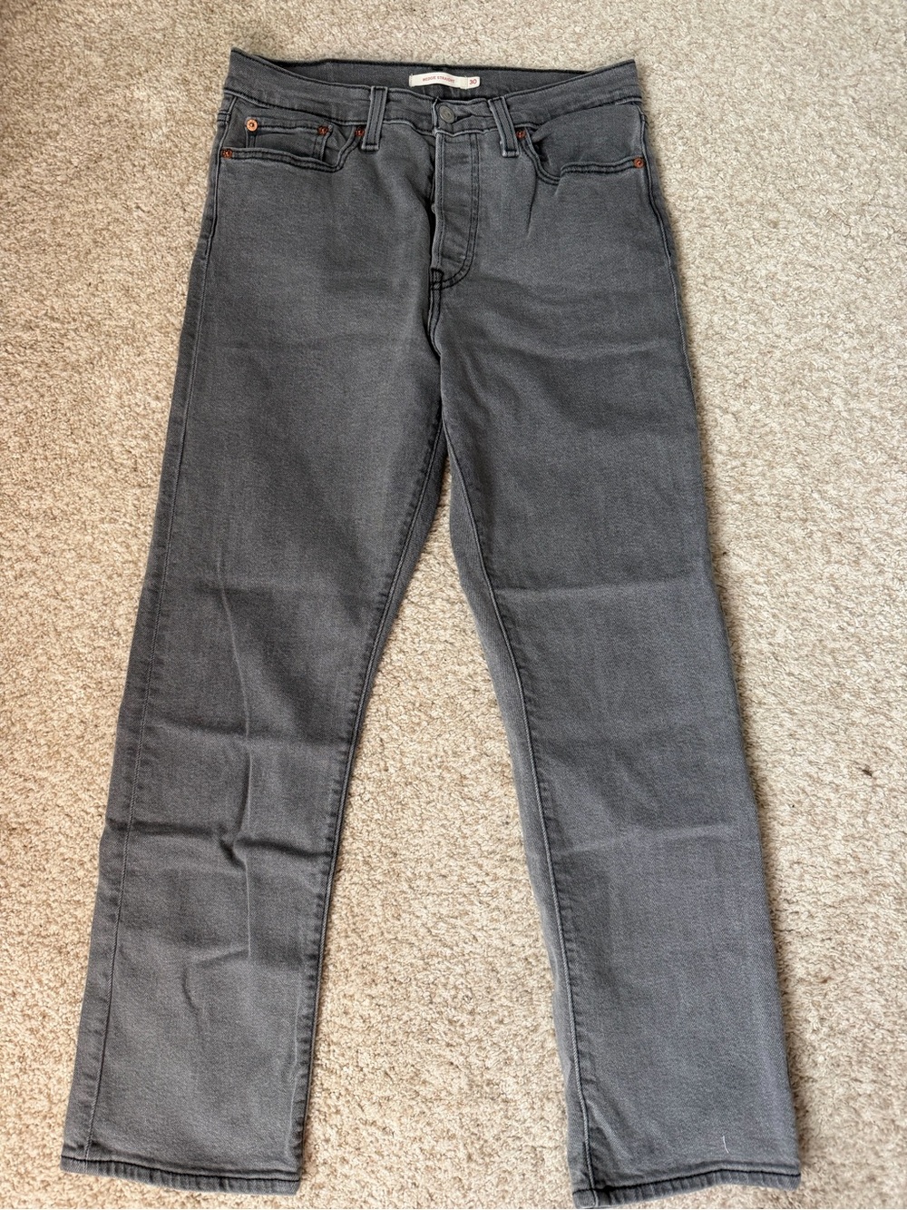 Levi's Women's Charcoal Straight Jeans